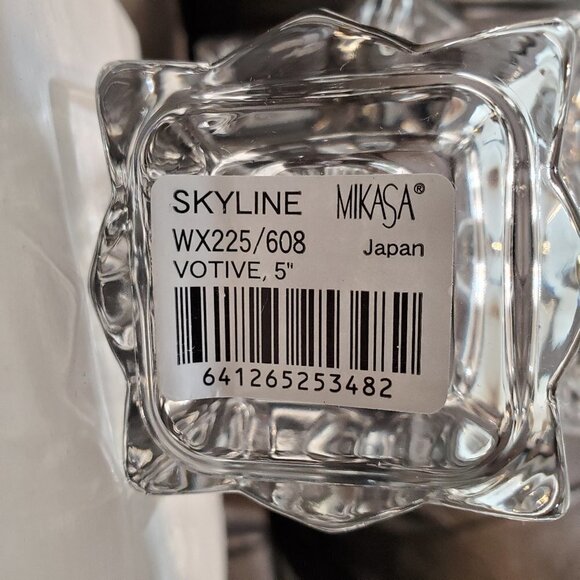 New Mikasa Skyline Votive/taper Crystal Candle Holder Taper - several Available - Picture 3 of 3